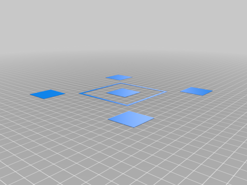 Bed Leveling Test Print – 3D-Druckmodell von Thingiverse