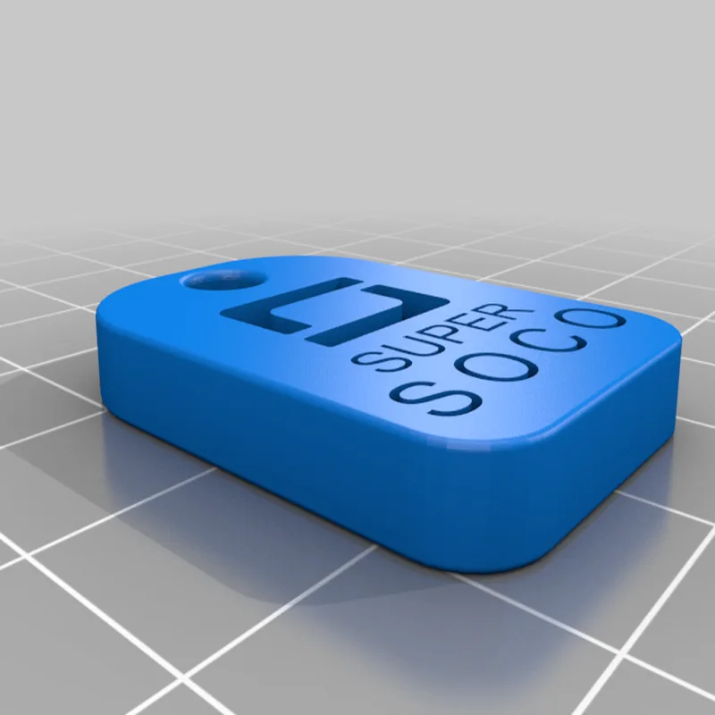 Super Soco KeyChain – Modello 3D stampabile da Thingiverse