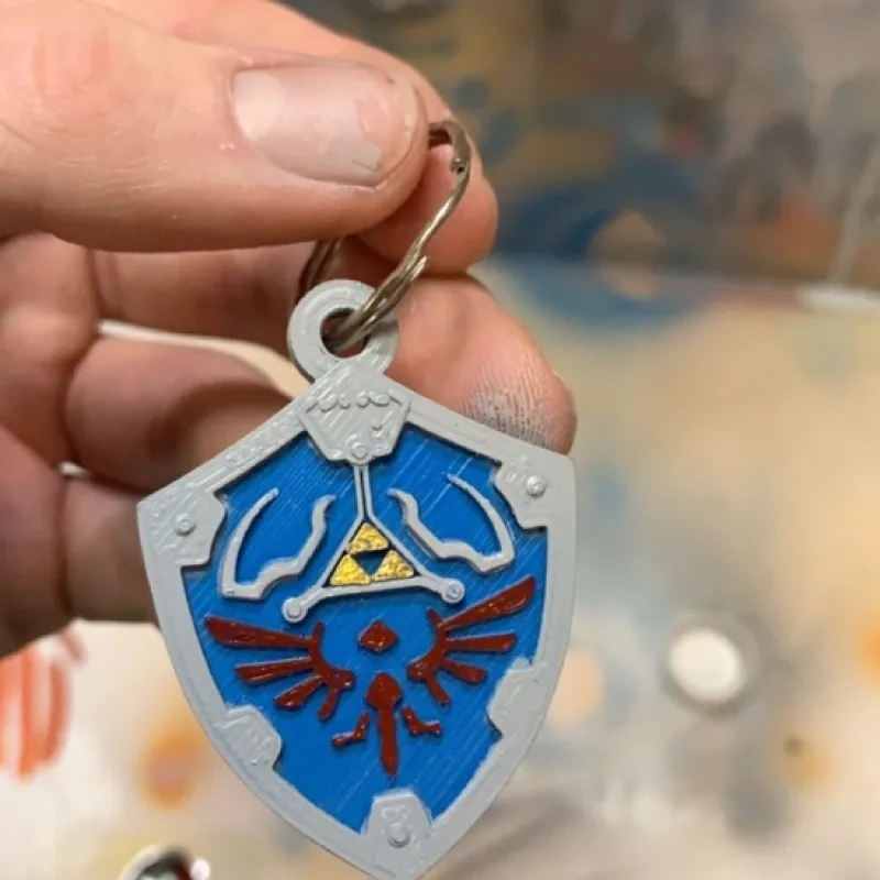 Hylian Shield Key Chain – Modèle 3D imprimable de Thingiverse