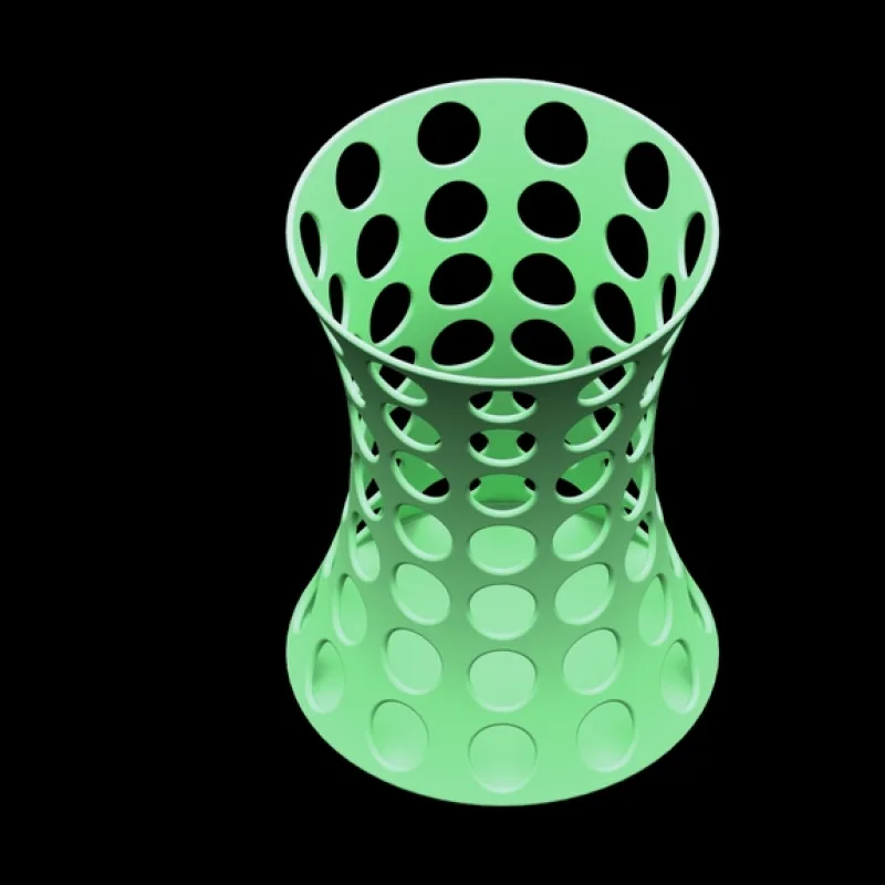 Curved Pen Cup – 3D-printbaar model van Thingiverse